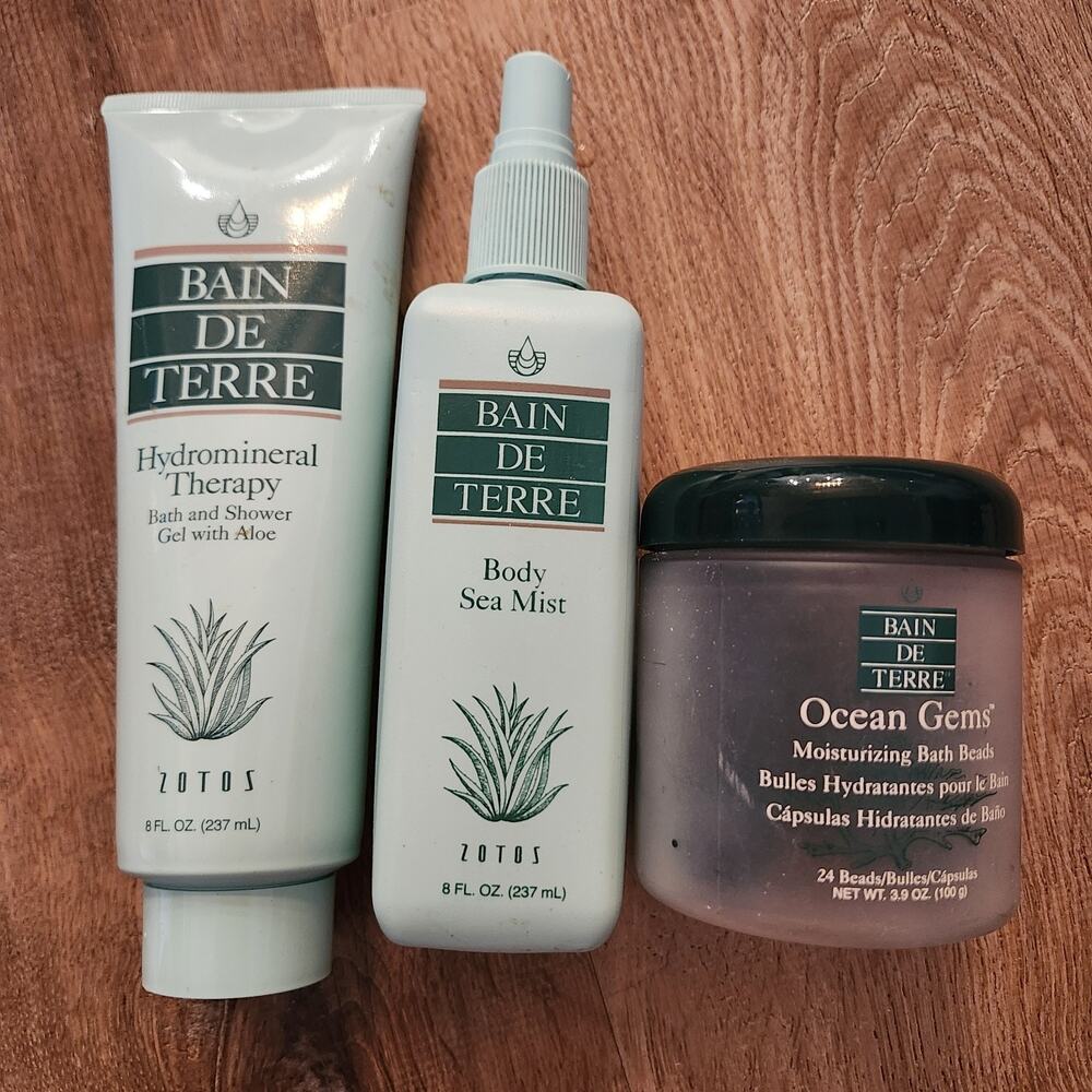 Vtg Bain de Terre Zotos Body Sea Mist, Hydromineral Therapy, Beads Discontinued